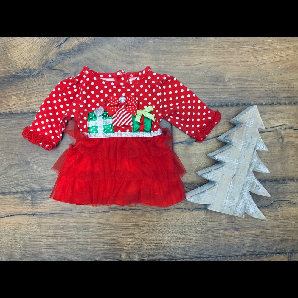 Newborn Christmas boutique top